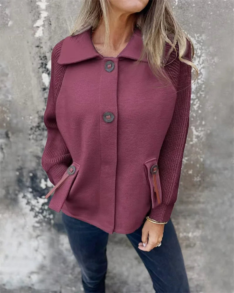 Street-wave Cozy Warm Stand Collar Jacket For Women Everyday Casual Autumn Winterwear