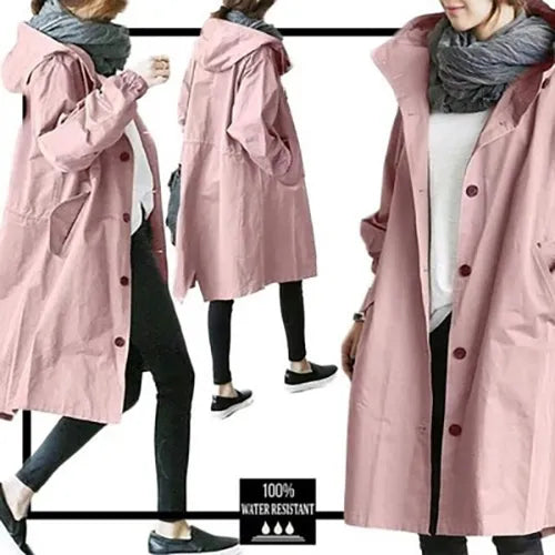 Street-wave Waterproof Outdoor Jacket for All-Weather Adventures Women’s Durable Rain Coat
