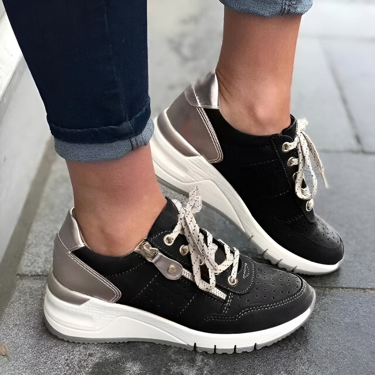 Street-wave Orthopedic Women's Shoes For Everyday All-Day Comfort And Superior Arch Support