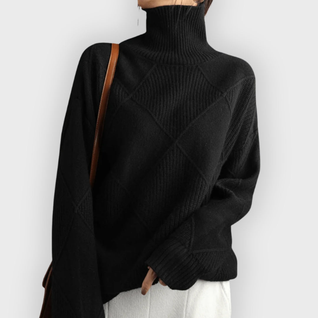 Street-wave Cashmere Rollneck Sweater For Women Ultra-Soft Warmth Cozy Casual Fit