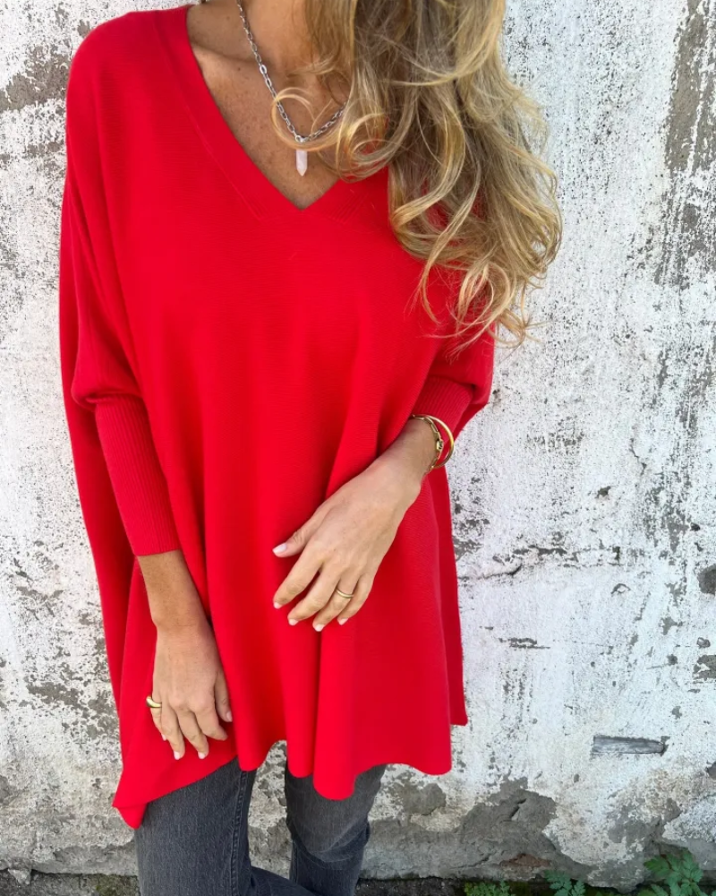 Women's Knitted Top with Boho Style and Loose Fit