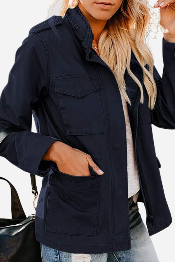 Street-Wave Coffee Brown Transitional Jacket For Women Timeless Warmth And Classic Style