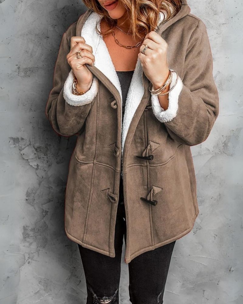 Street-wave Women Warm Winter Coat With Shearling Lining For Cozy Chic And Premium Style