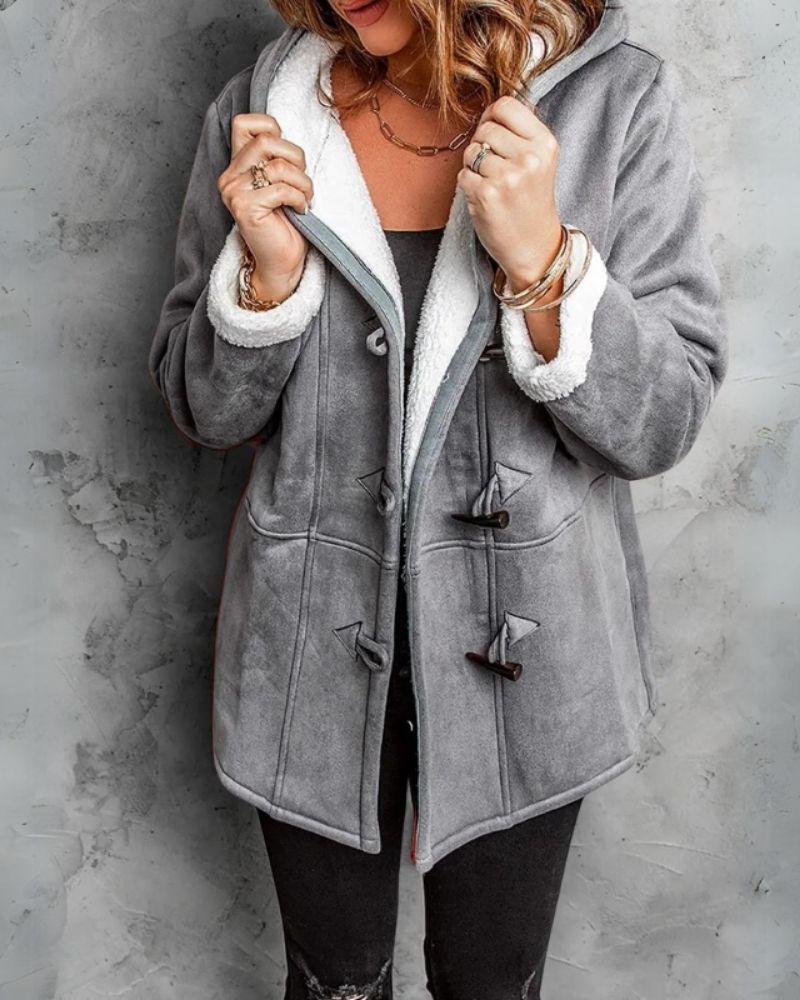 Street-wave Women Warm Winter Coat With Shearling Lining For Cozy Chic And Premium Style