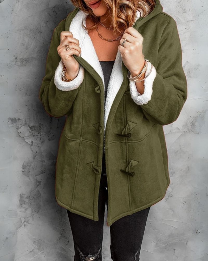 Street-wave Women Warm Winter Coat With Shearling Lining For Cozy Chic And Premium Style
