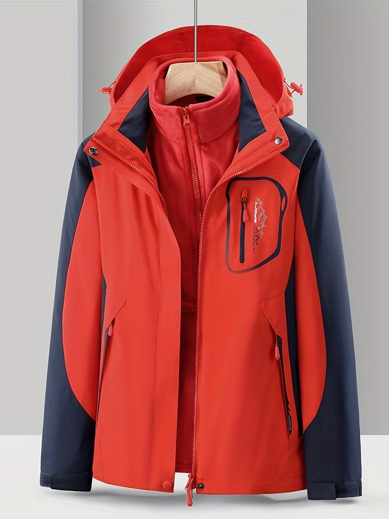 Street-wave 3-in-1 Waterproof Jacket for Women with Removable Liner All-Weather Versatile