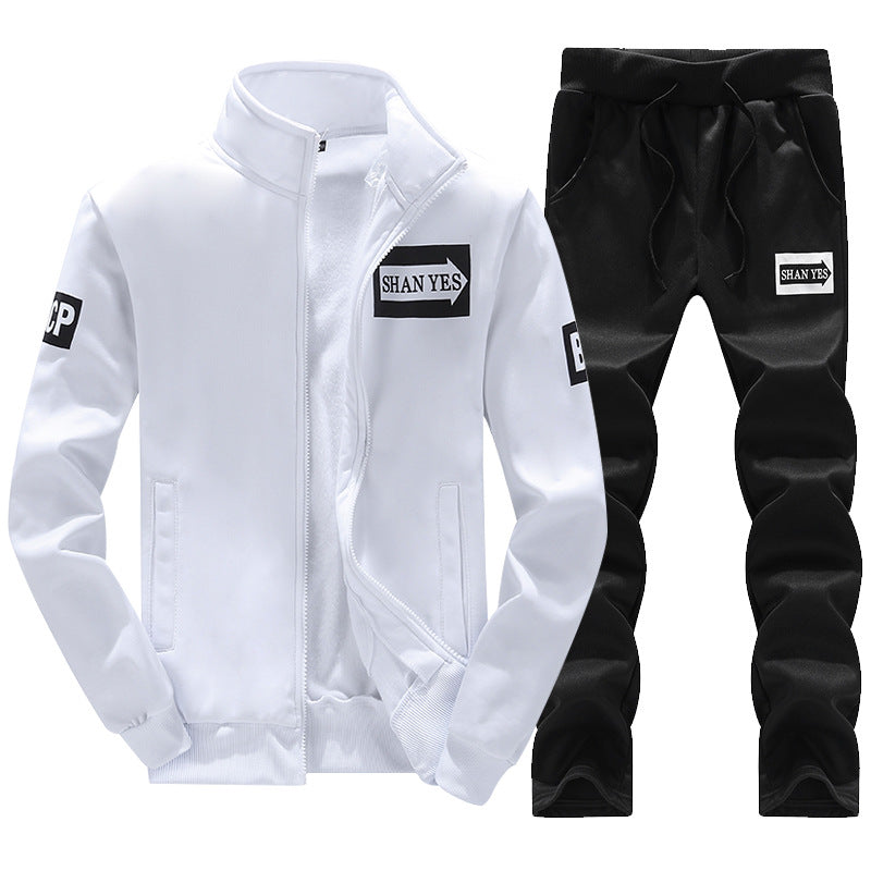 Street Wave Men's Zip Tracksuit Set With Side Pockets, Comfortable Athletic Wear For Training And Daily Wear