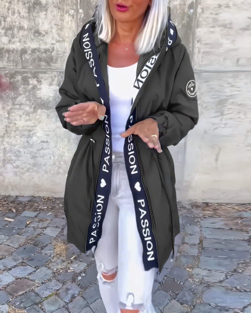 Street-wave Women Casual Zip Up Jacket With Drawstring Waist For All Day Comfort
