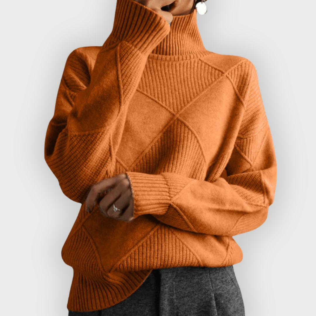 Street-wave Cashmere Rollneck Sweater For Women Ultra-Soft Warmth Cozy Casual Fit