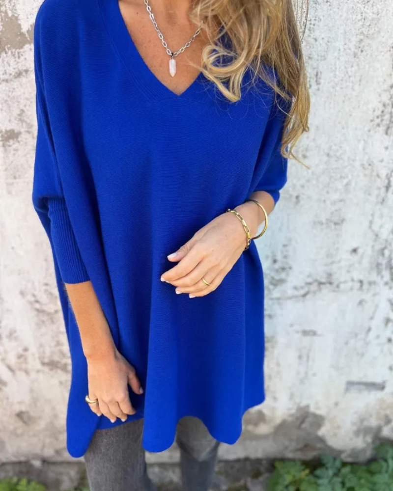 Women's Knitted Top with Boho Style and Loose Fit