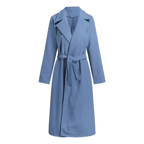 Street-wave Long Wrap Coat For Women Elegant Winter Outerwear With Cozy Comfort And Sleek Style