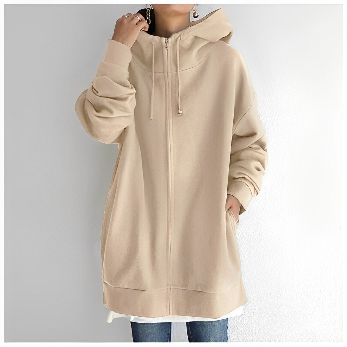 Street-Wave Women's Confidence Hoodie Cozy Warmth and Style Boost for Modern Busy Women Everyday Wear