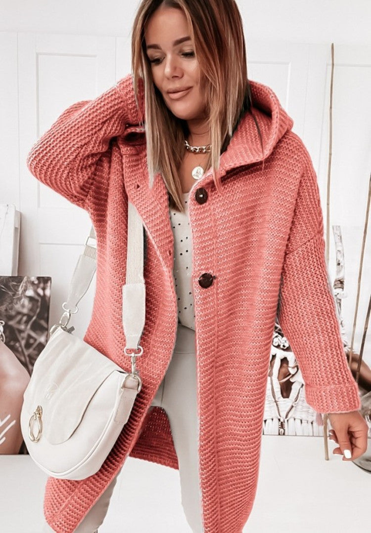 Street-Wave Knit Hoodie Sweater For Women Cozy Warmth And Effortless Casual Luxe Style