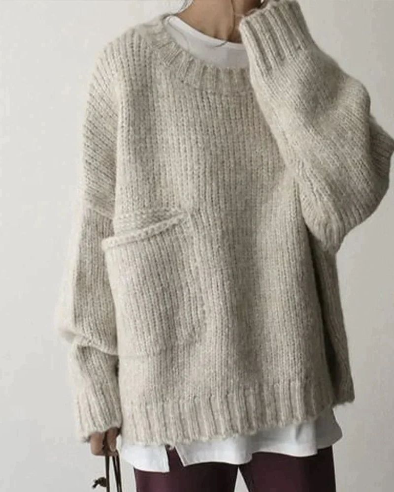 Streetwave Oversized Hoodie With Front Pockets Cozy Knit Fleece For Women Soft Relaxed Fit Everyday Comfort