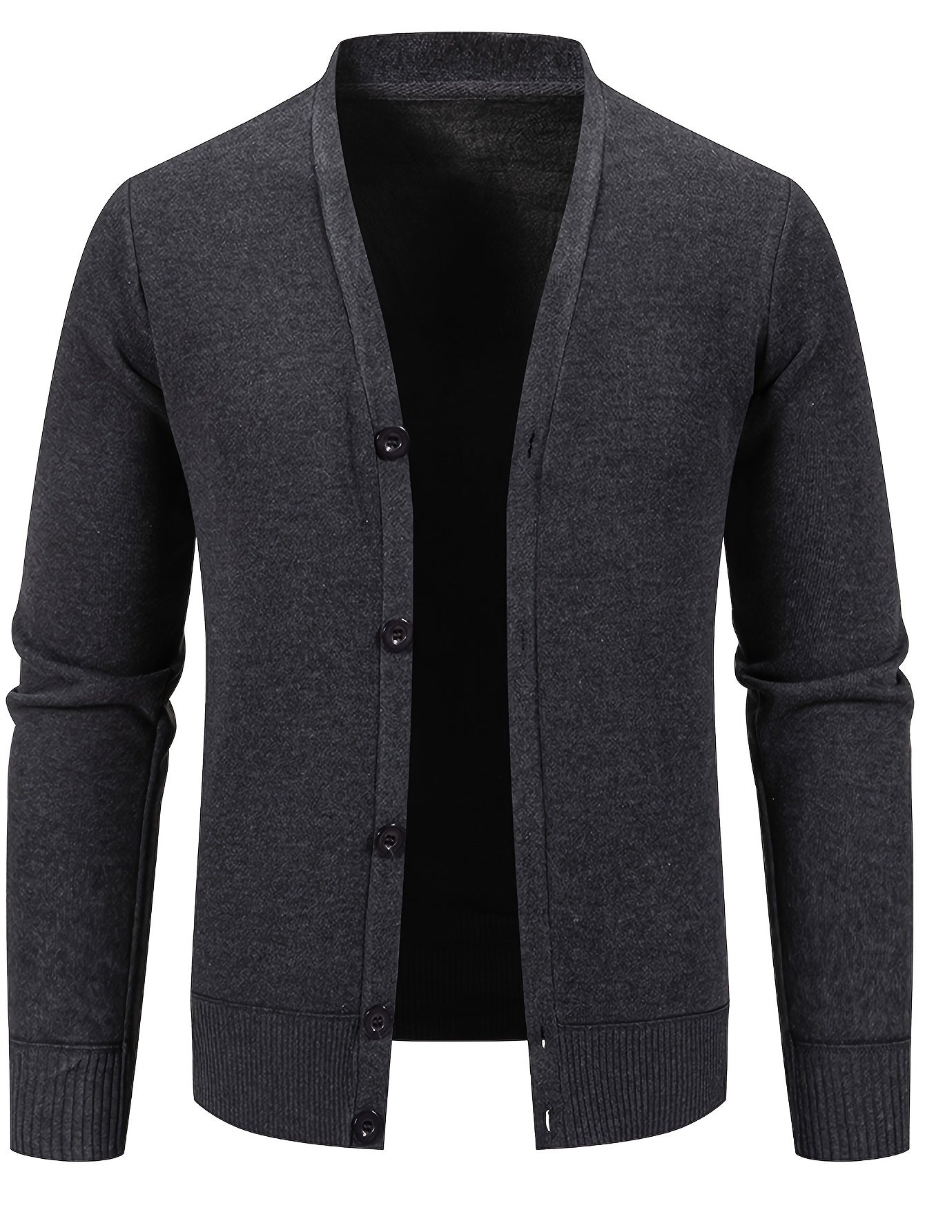 Street-wave Classic Cotton Cardigan For Men Timeless Comfort Versatile Layering Essential Wardrobe