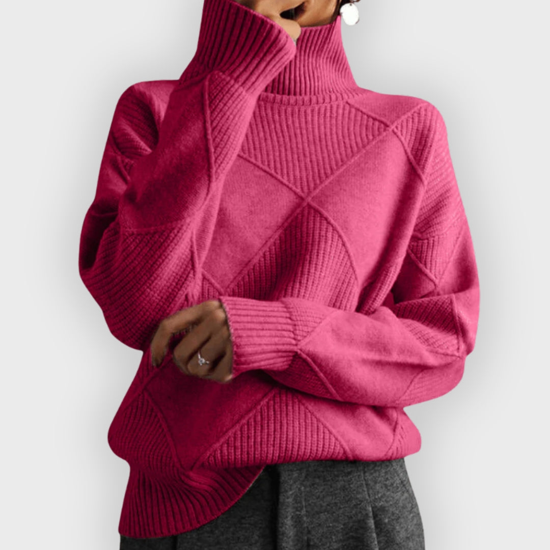 Street-wave Cashmere Rollneck Sweater For Women Ultra-Soft Warmth Cozy Casual Fit