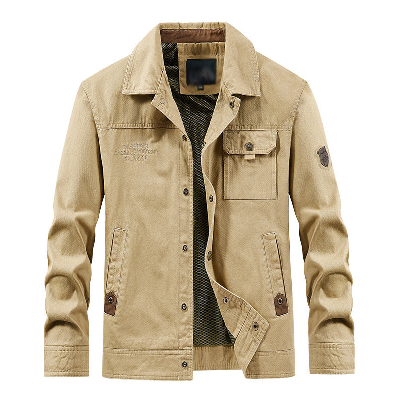 Street-Wave David Unisex Casual Work Jacket With Breathable Cotton Blend