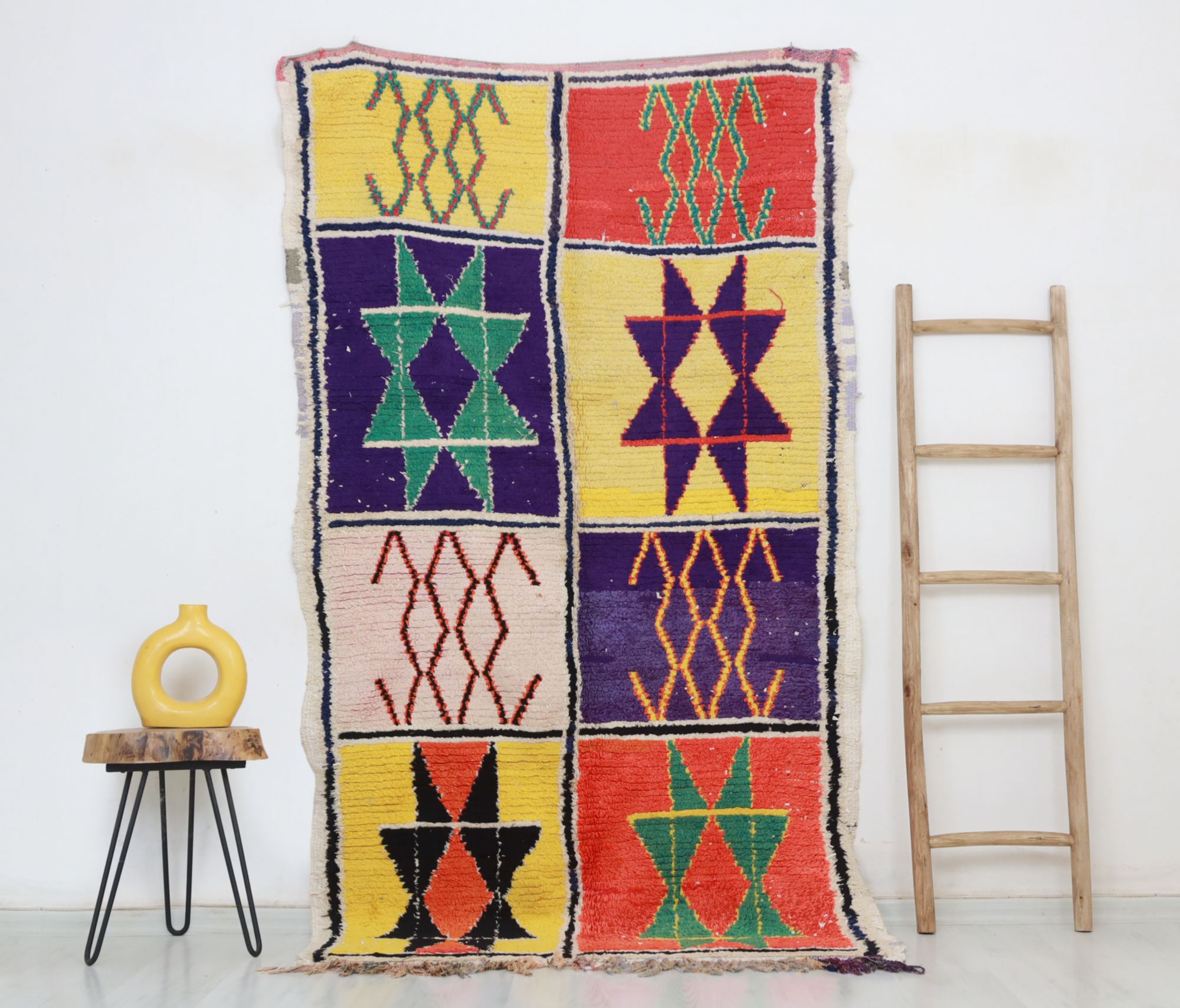 Alehyan  Moroccan Rug 4'4" x 7'8" - Street-Wave