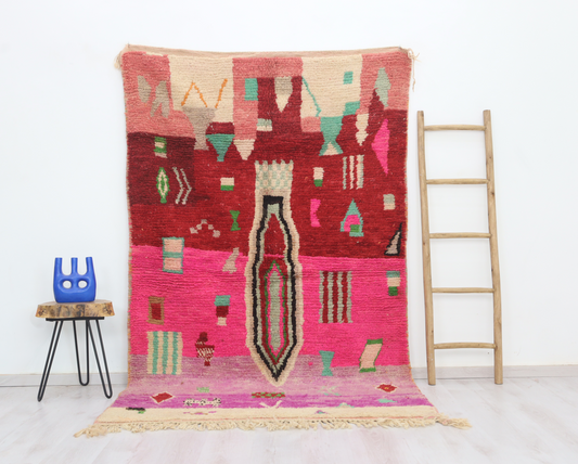 Awragh Moroccan Rug 5'2" x 8'2" - Street-Wave