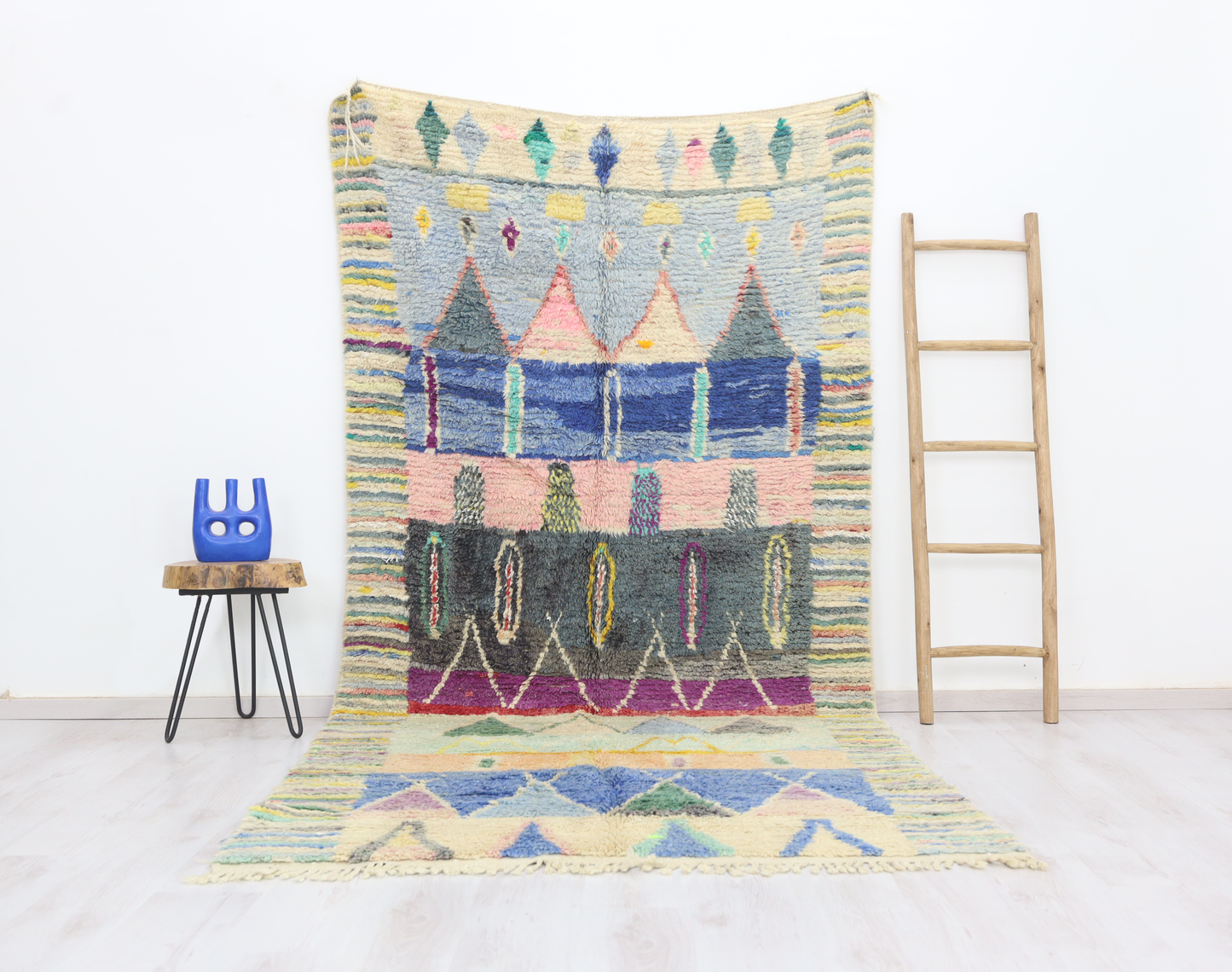 Tazemmurt Moroccan Rug 5'2" x 10'5" - Street-Wave