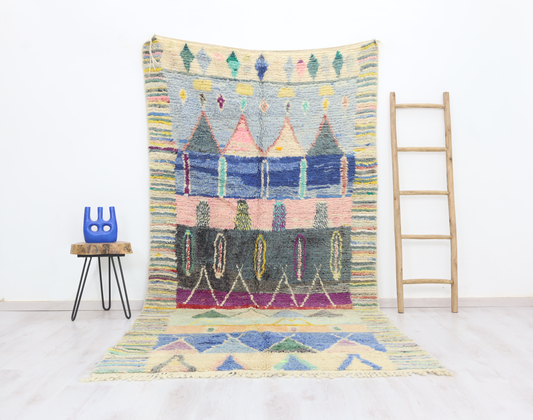 Tazemmurt Moroccan Rug 5'2" x 10'5" - Street-Wave