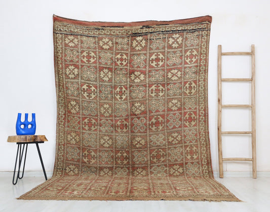 Qazia Vintage Moroccan Rug  5'9" x 9'6" - Street-Wave