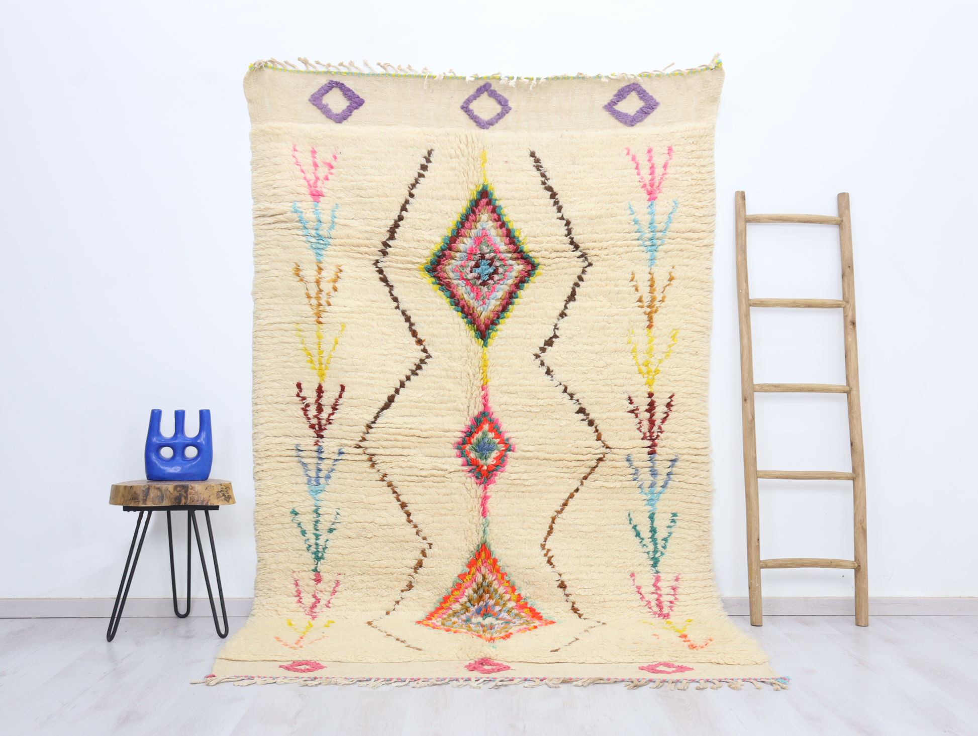 Amghar Moroccan Rug 5'1" x 8'3" - Street-Wave