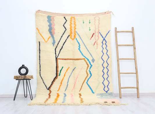 Lalla Moroccan Rug 5'2" x 7'8" - Street-Wave