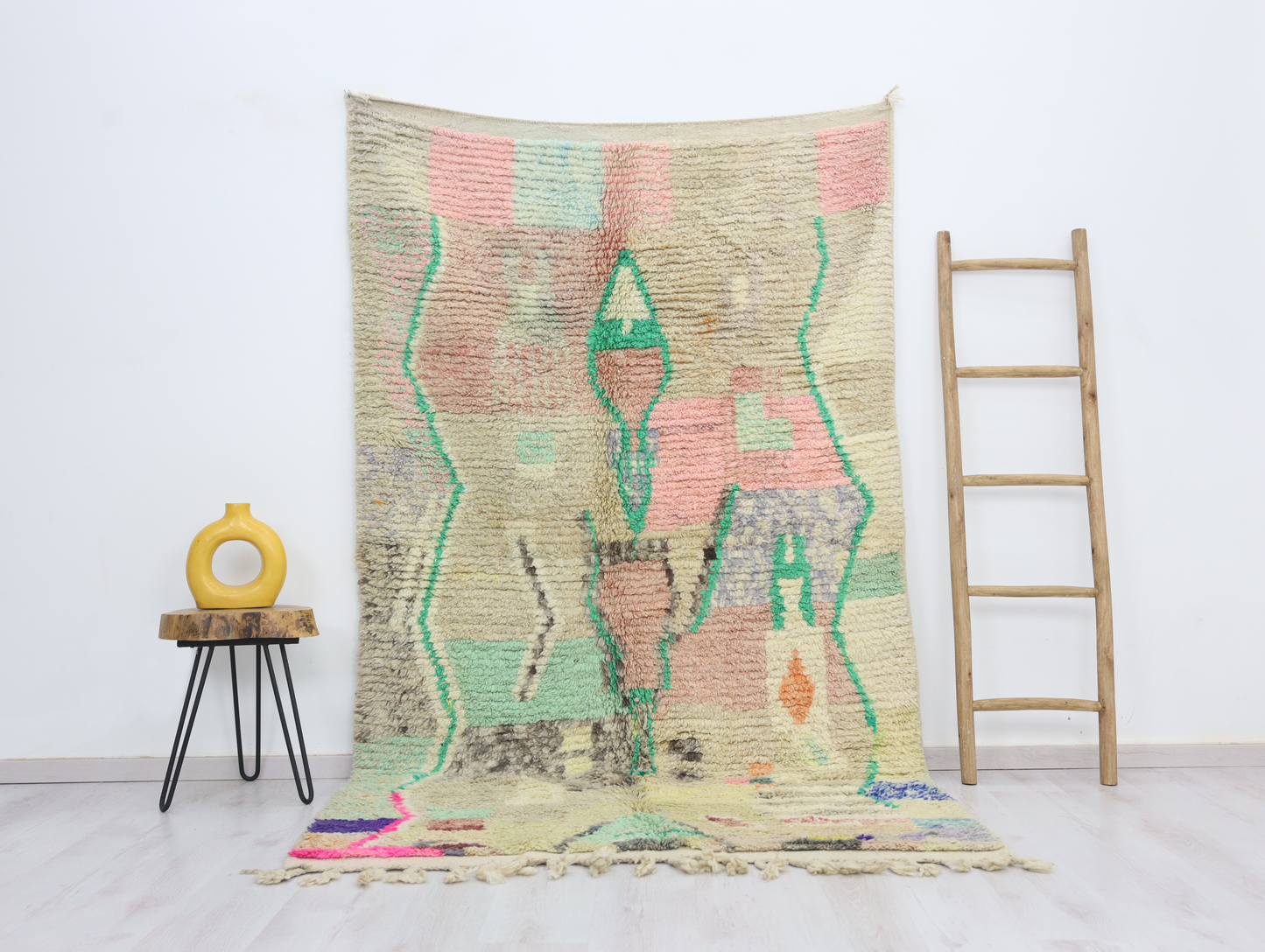 Assalas  Moroccan Rug 4'9" x 8'3" - Street-Wave