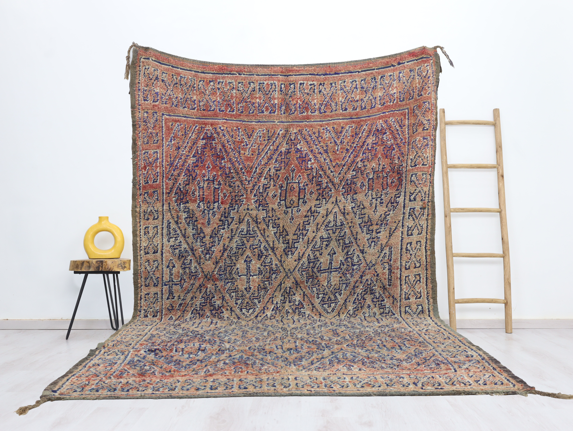 Aksilur Vintage Moroccan Rug  6'9" x 12'0" - Street-Wave