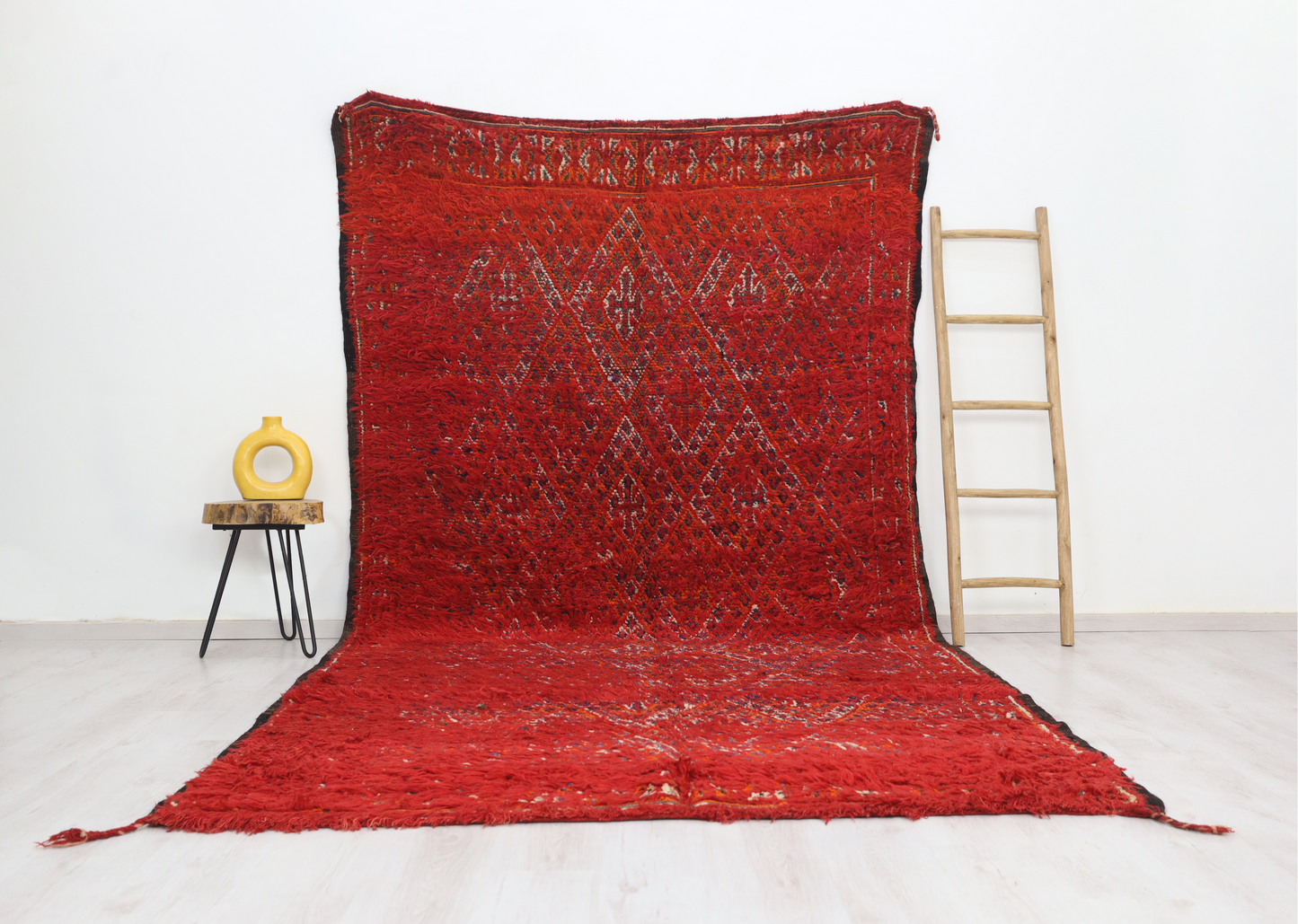 Azenzar Vintage Moroccan Rug  6'5" x 12'0" - Street-Wave
