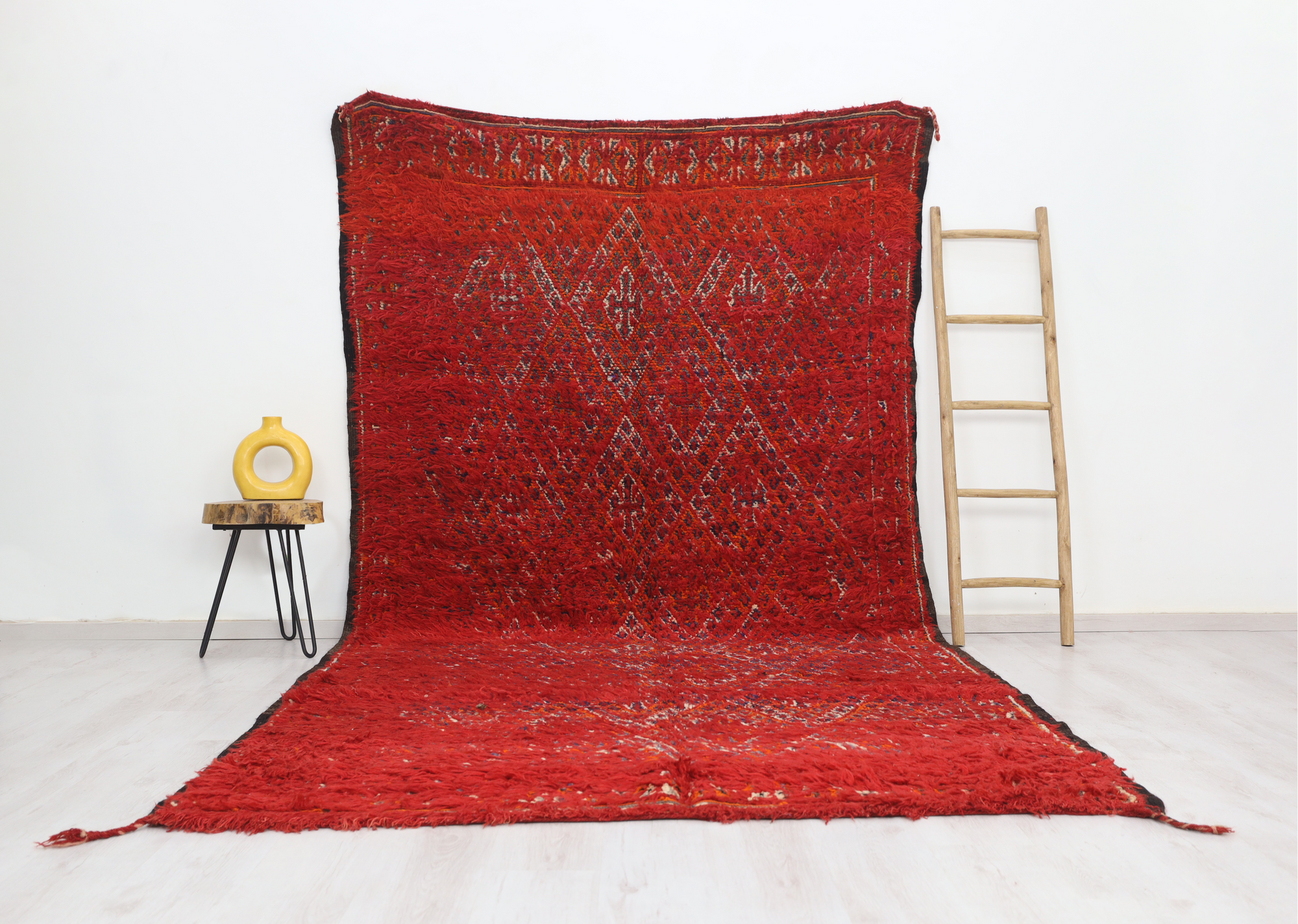 Azenzar Vintage Moroccan Rug  6'5" x 12'0" - Street-Wave