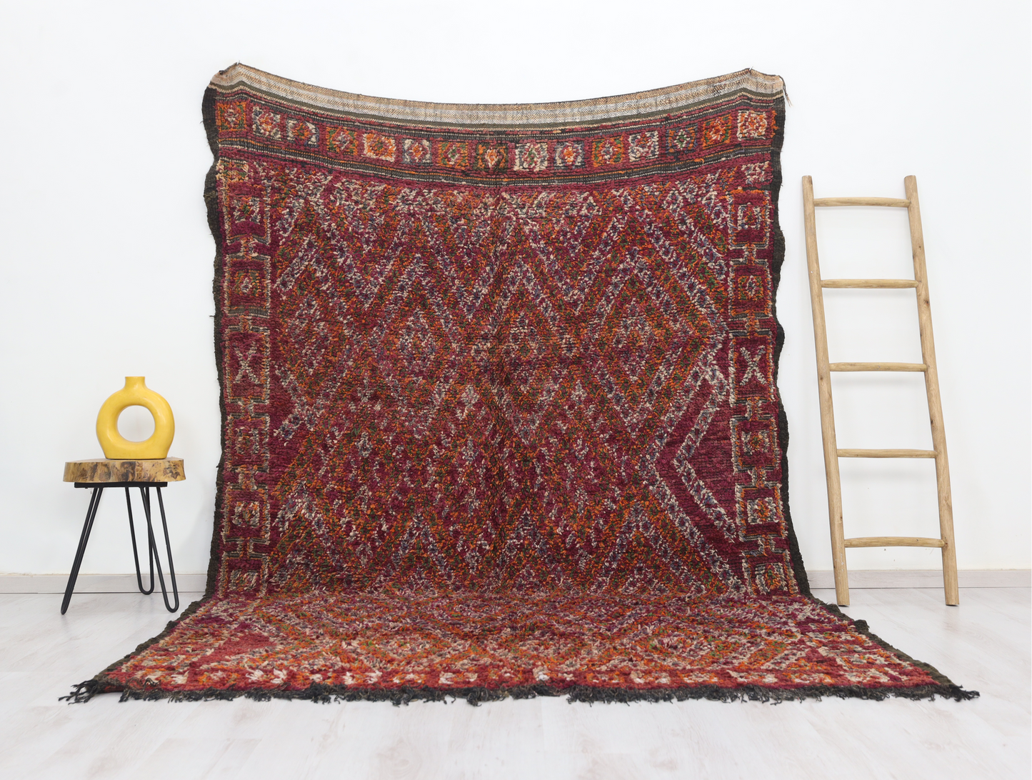 Afuray Vintage Moroccan Rug  6'9" x 9'6" - Street-Wave