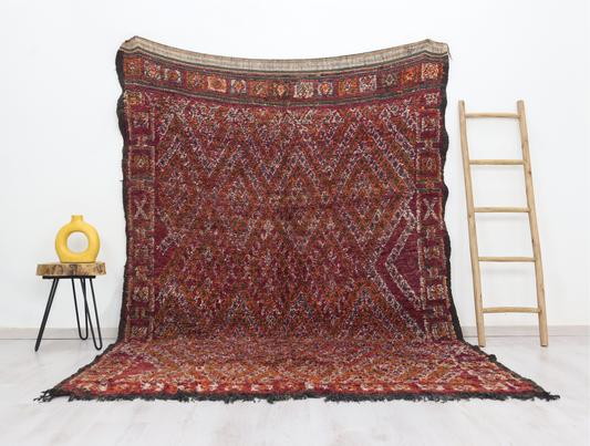 Afuray Vintage Moroccan Rug  6'9" x 9'6" - Street-Wave