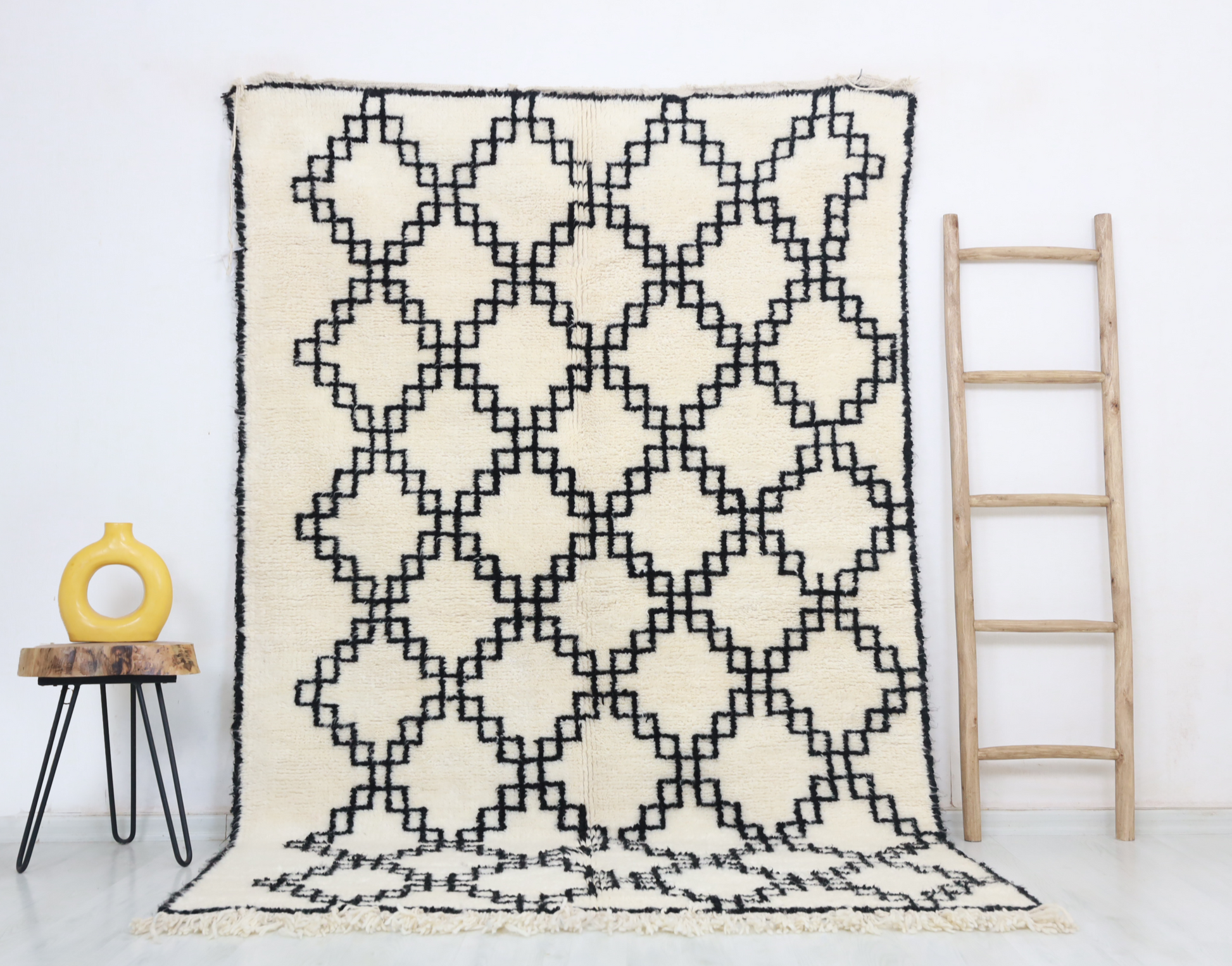 Anella Beni Ourain Rug 5'3" x 8'3" - Street-Wave
