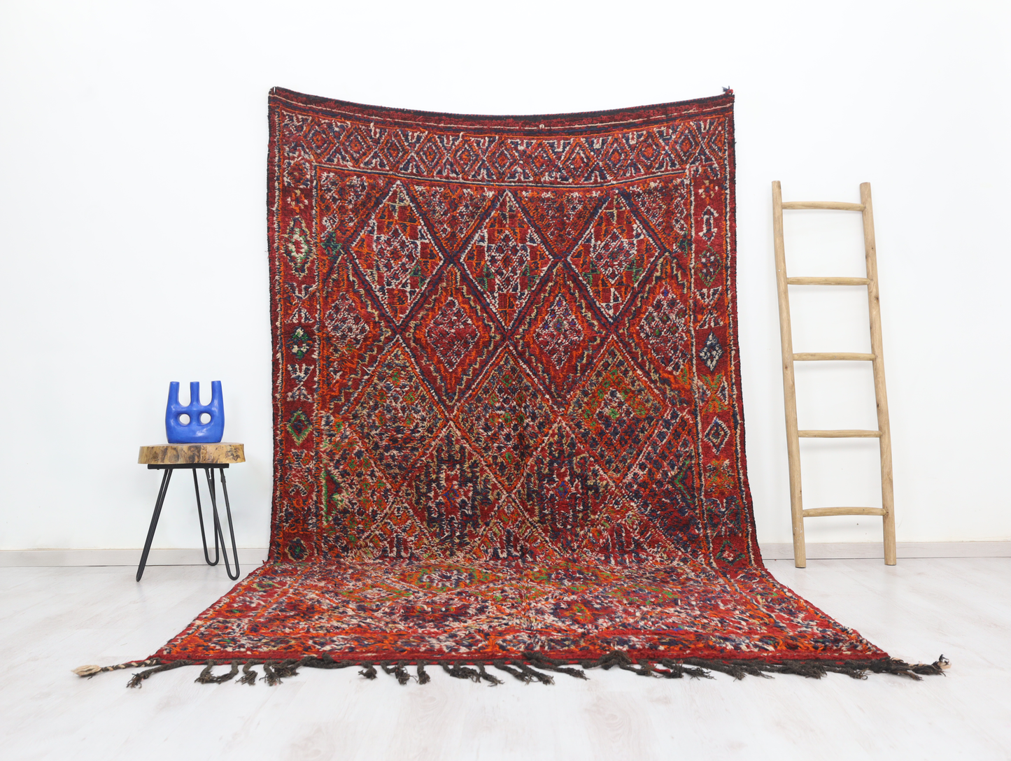 Amellalun Vintage Moroccan Rug  6'1" x 10'3" - Street-Wave
