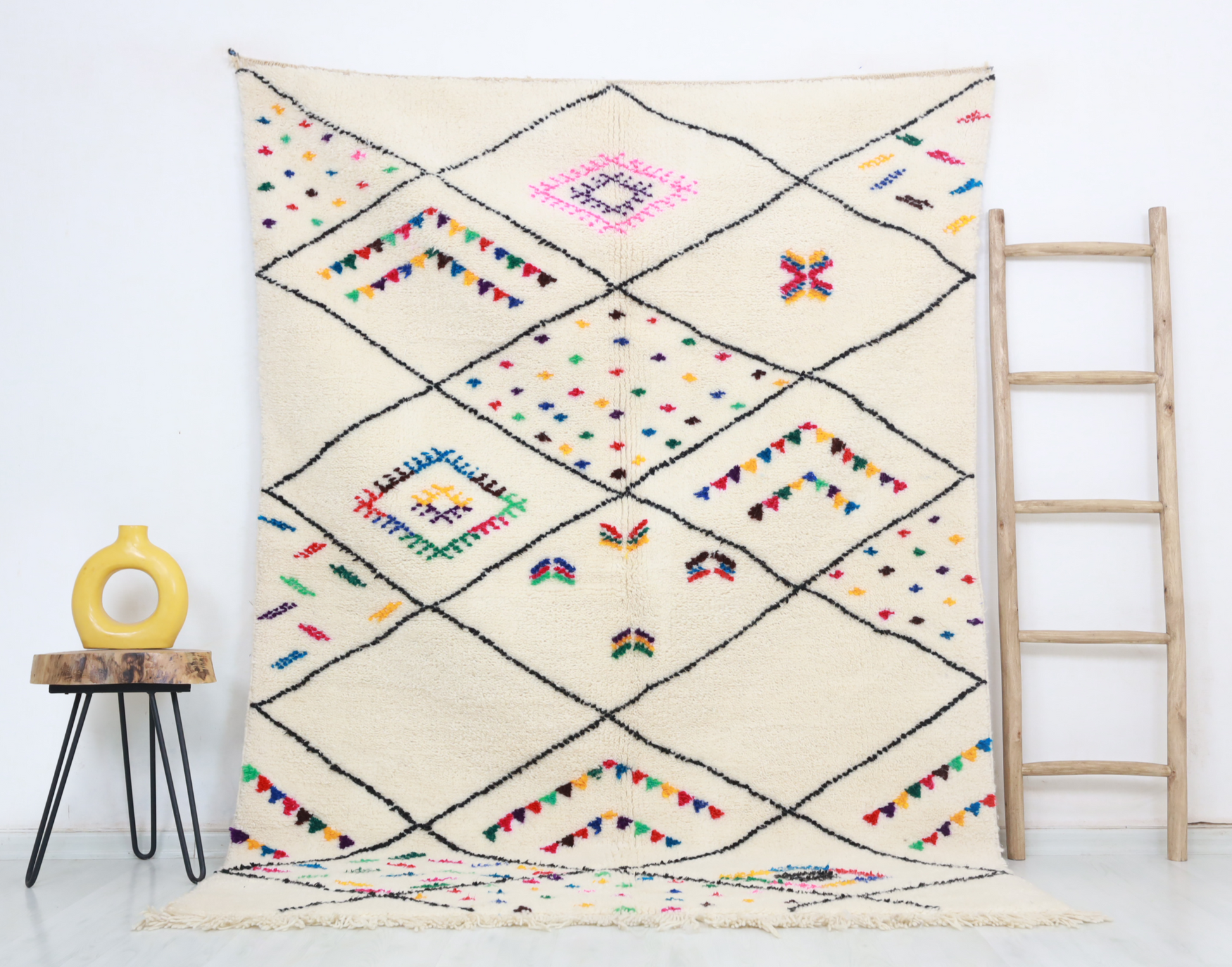 Mizran Beni Ourain Rug 5'5" x 7'6" - Street-Wave