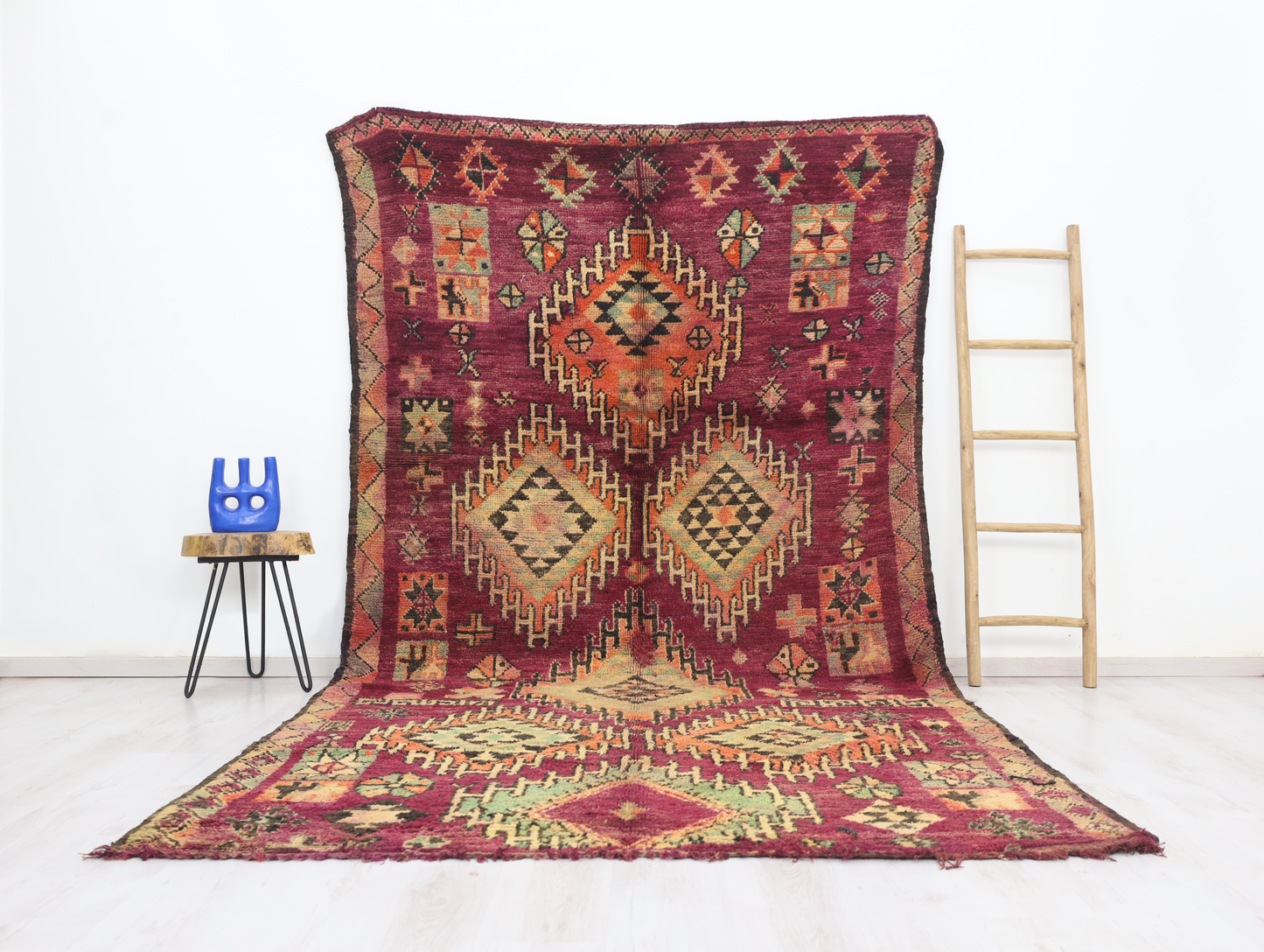 Tazrin Vintage Moroccan Rug  6'2" x 11'7" - Street-Wave
