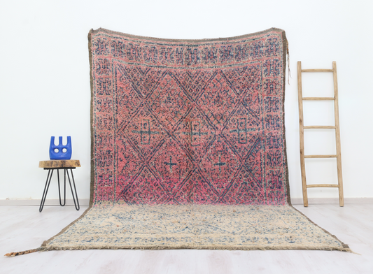 Imawen Vintage Moroccan Rug  6'5" x10'9" - Street-Wave
