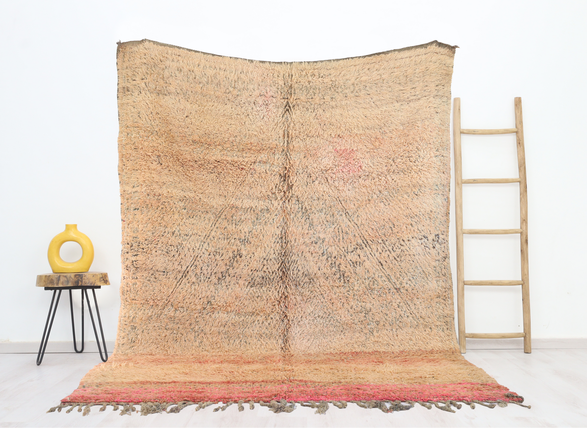 Akaram Vintage Moroccan Rug  6'9" x9'2" - Street-Wave