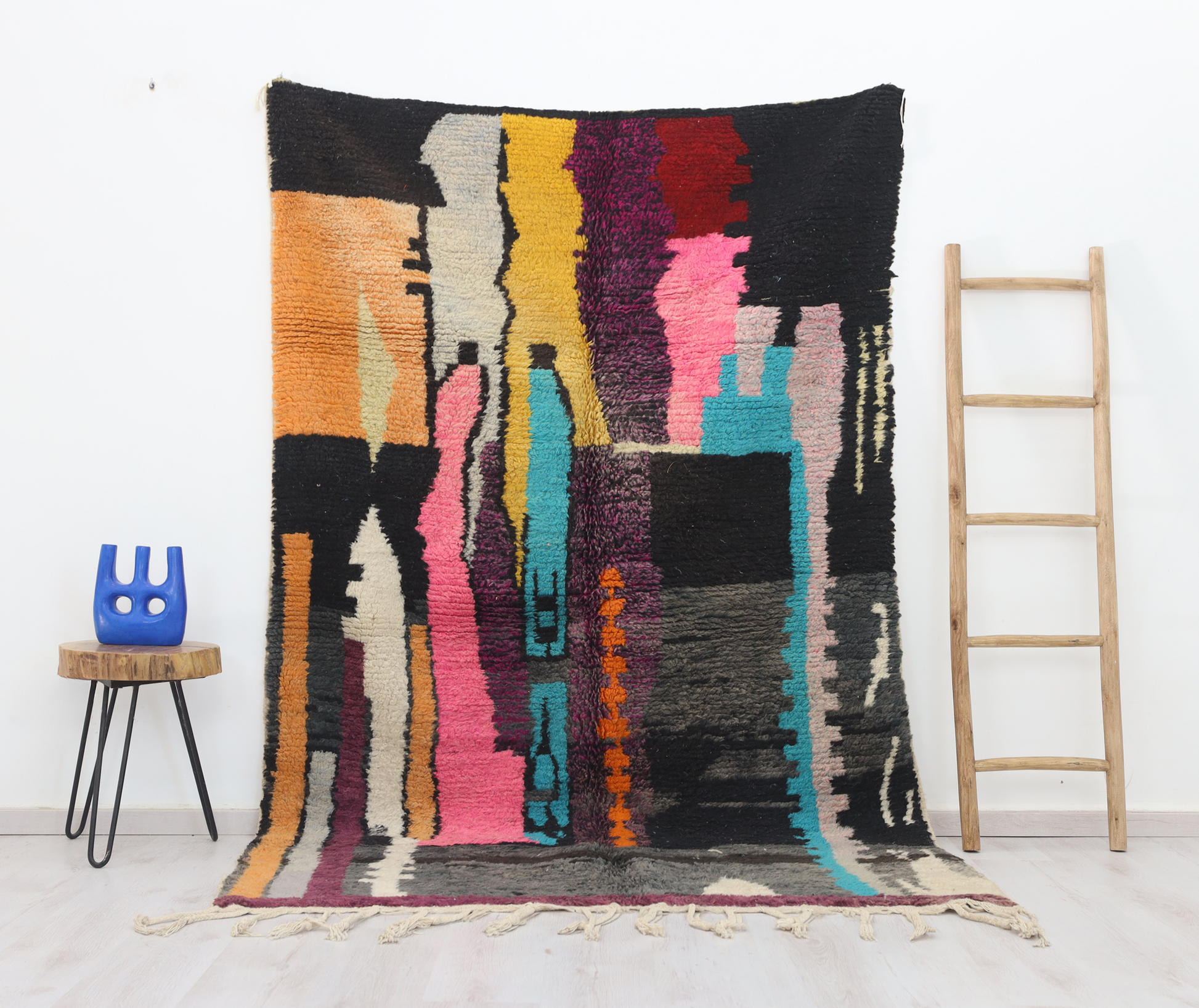 Asaru  Moroccan Rug 5'1" x 8'1" - Street-Wave