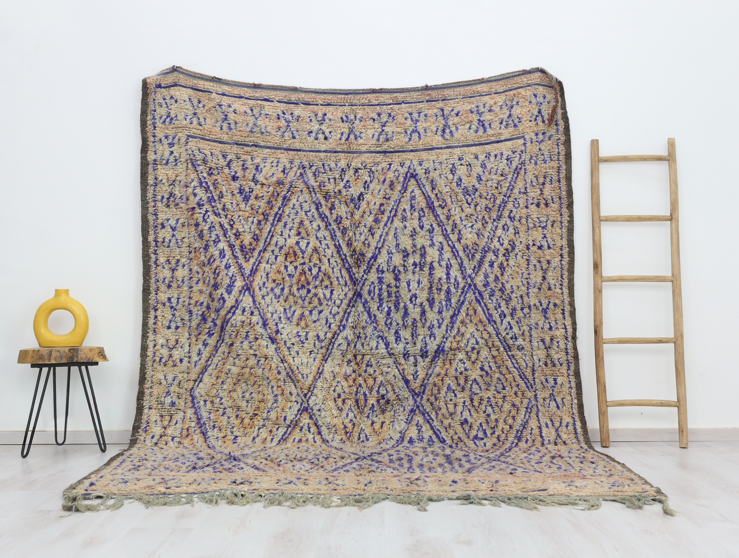 Tirza Vintage Moroccan Rug 7'1" x9'4" - Street-Wave