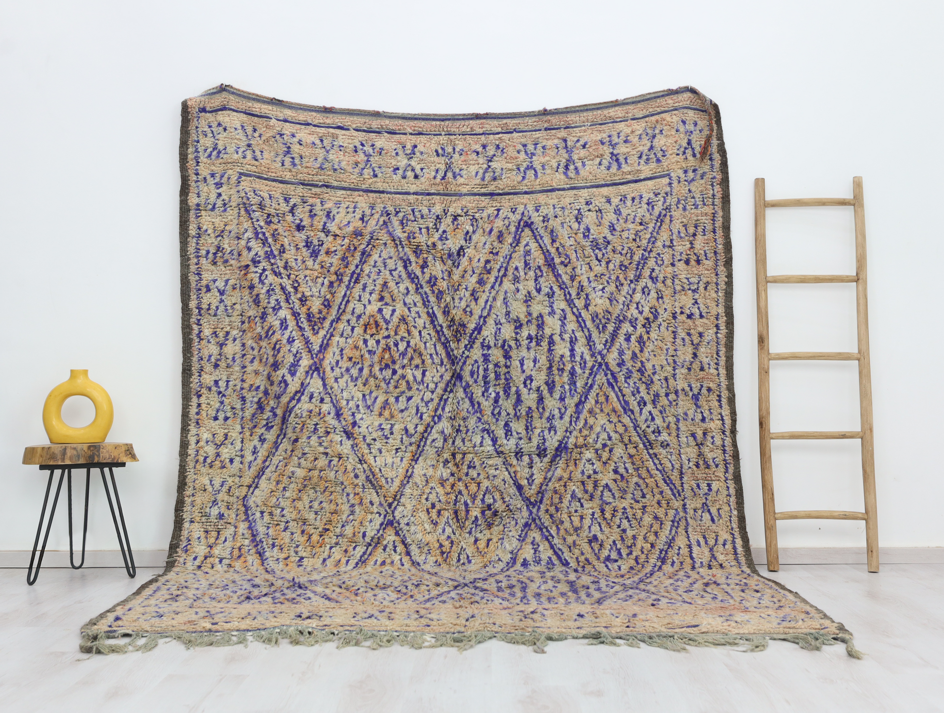 Tirza Vintage Moroccan Rug 7'1" x9'4" - Street-Wave