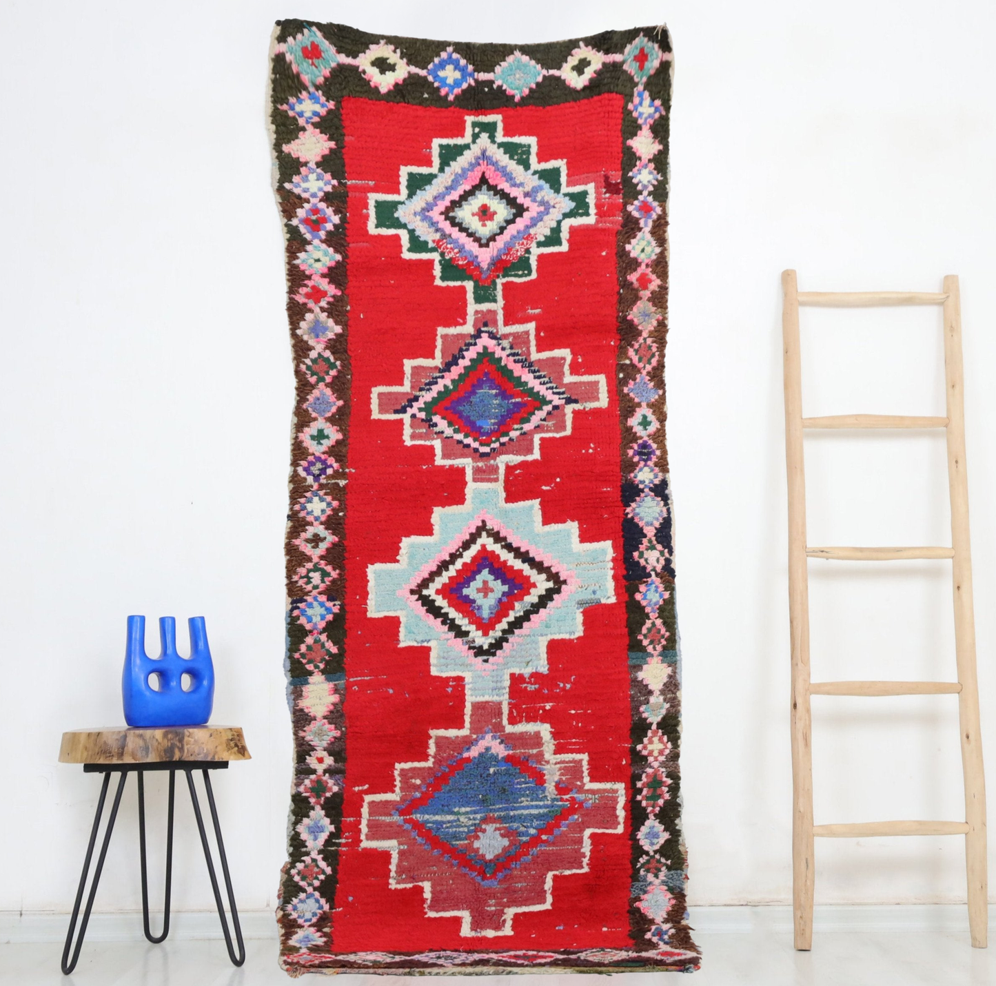 Fekkan  Moroccan Rug 2'7" x 7'4" - Street-Wave