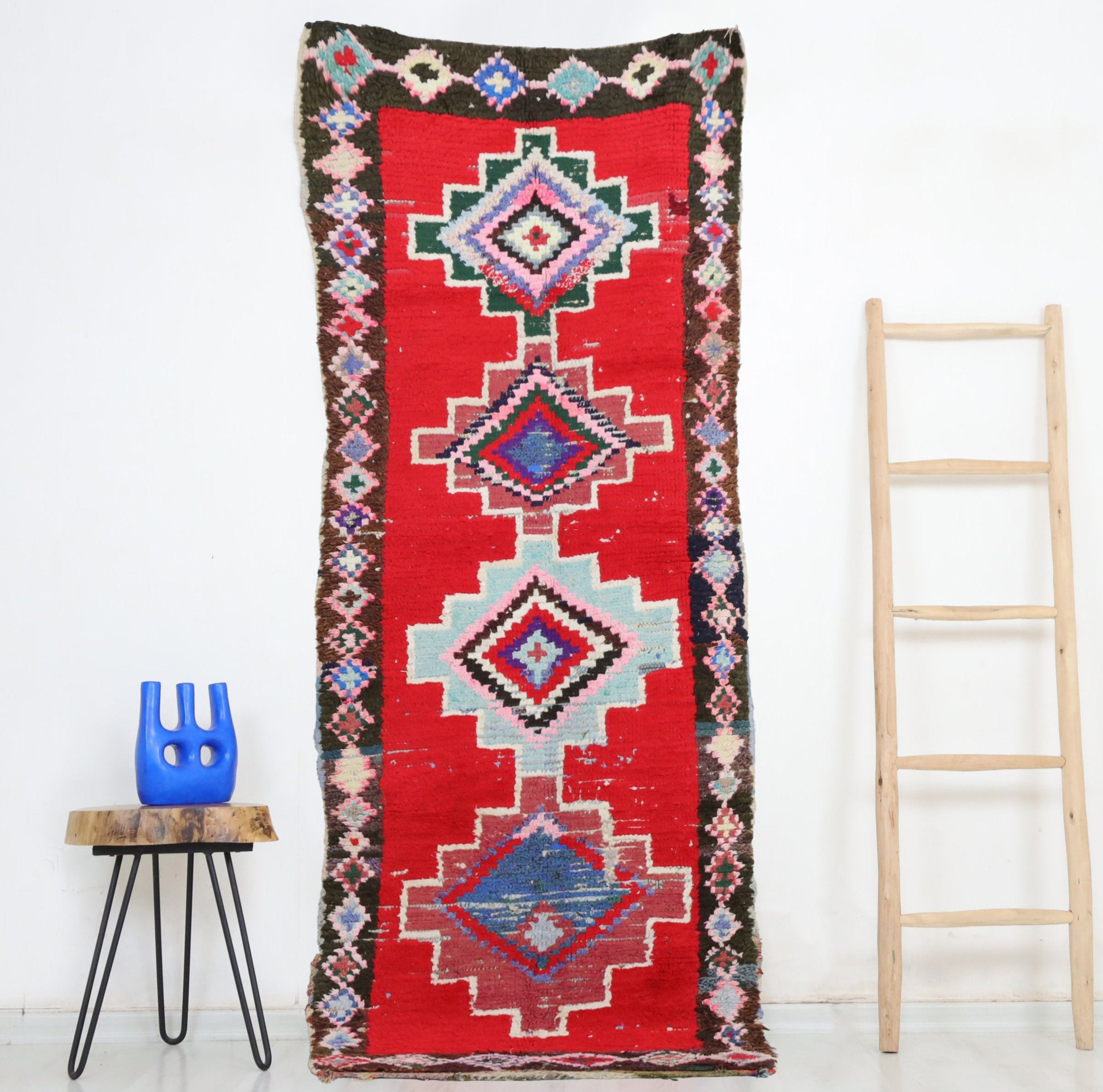 Fekkan  Moroccan Rug 2'7" x 7'4" - Street-Wave