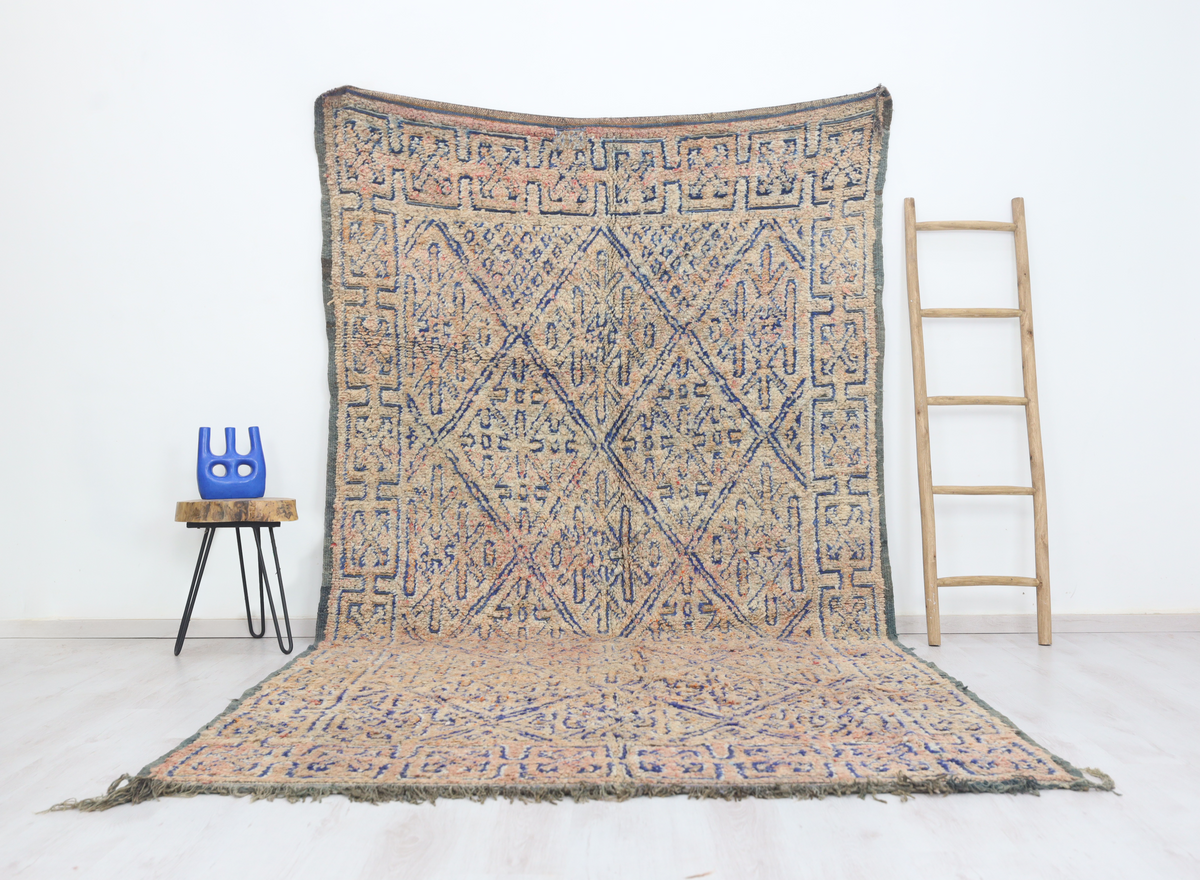 Yezana Vintage Moroccan Rug 6'2" x11'3" - Street-Wave