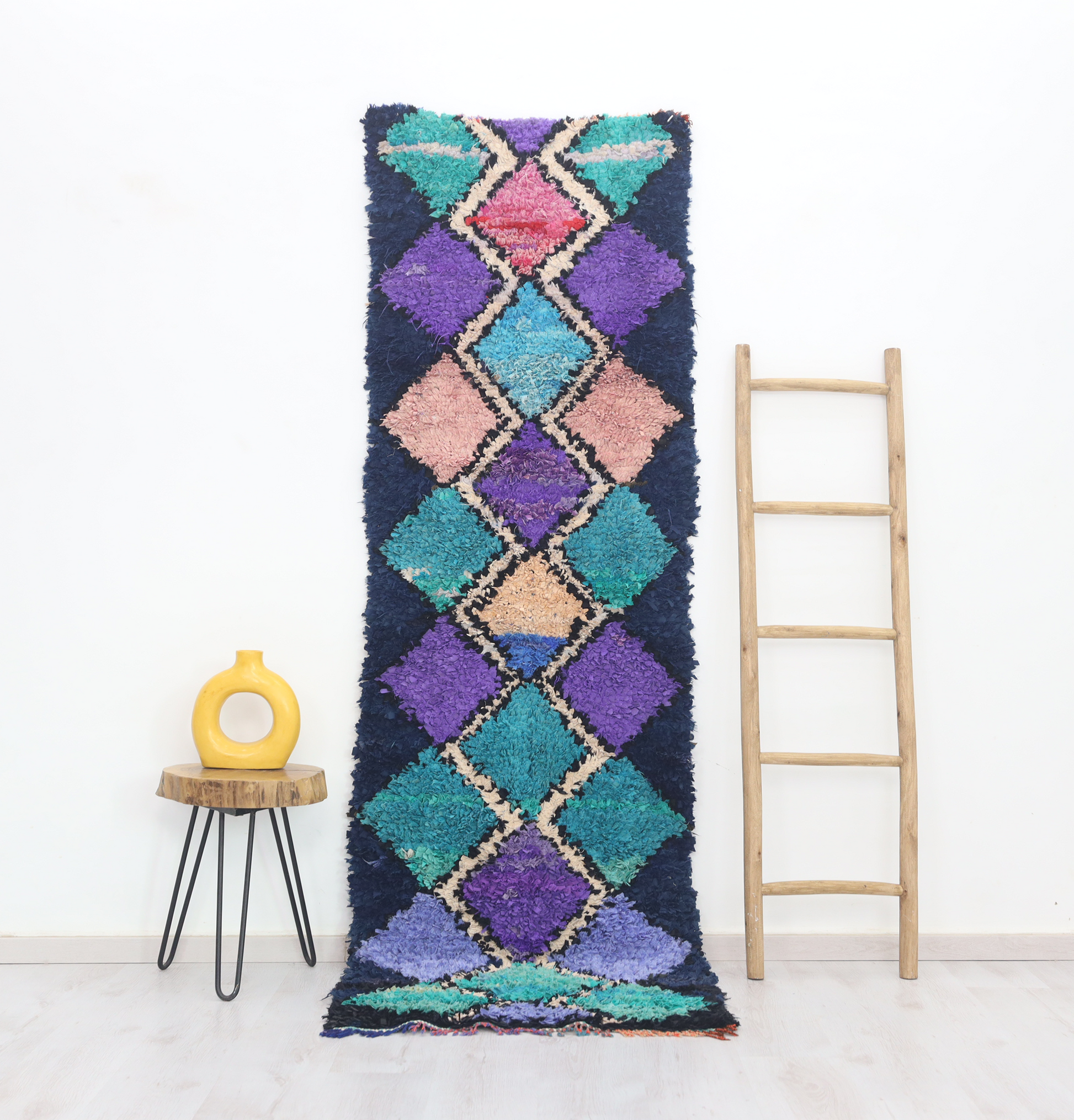Tifan Moroccan Rug 2'5" x 8'2" - Street-Wave