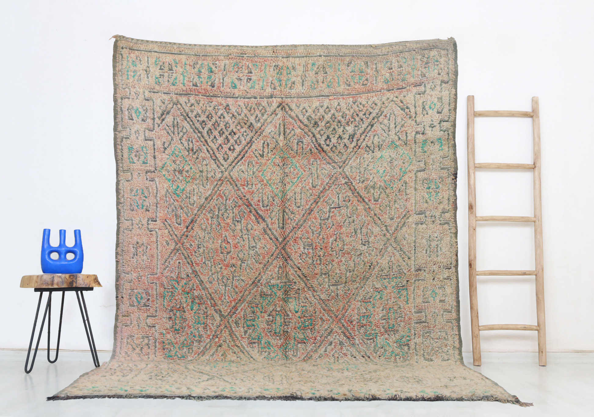 Ider Vintage Moroccan Rug  6'3" x9'2" - Street-Wave