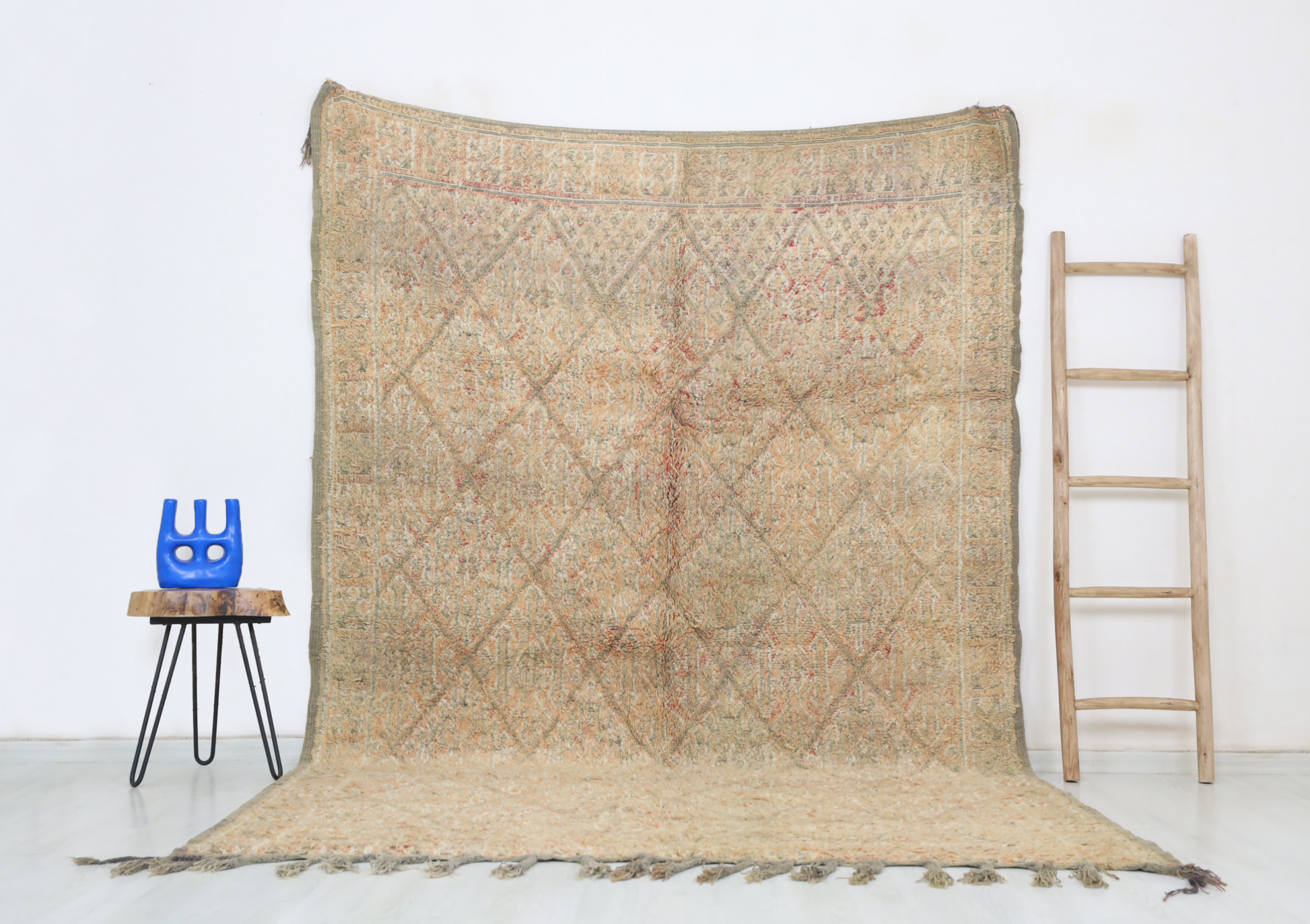 Charifa Vintage Moroccan Rug  6'5" x9'4" - Street-Wave