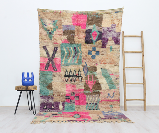 Aglid  Moroccan Rug 4'9" x 8'1" - Street-Wave